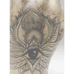 KARE Design Deko & Geschenkartikel-Deko Hand Victory Tattoo Eye 36Cm