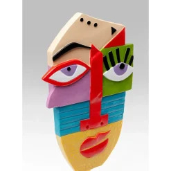 KARE Design Deko & Geschenkartikel-Deko Objekt Abstract Face Multicolour 52Cm