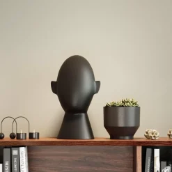 KARE Design Deko & Geschenkartikel-Deko Objekt Abstract Face Schwarz 34Cm