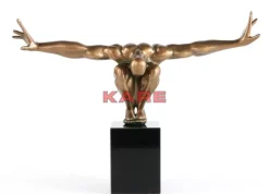 KARE Design Deko & Geschenkartikel-Deko Objekt Athlet Bronze