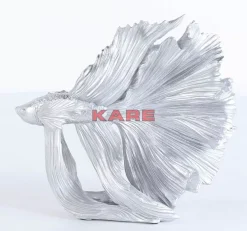 KARE Design Deko & Geschenkartikel-Deko Objekt Betta Fish Silber Klein