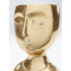 KARE Design Deko & Geschenkartikel-Deko Objekt Daisy Head Gold 19Cm