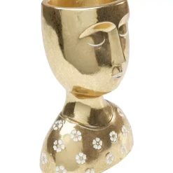 KARE Design Deko & Geschenkartikel-Deko Objekt Daisy Head Gold 19Cm