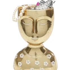 KARE Design Deko & Geschenkartikel-Deko Objekt Daisy Head Gold 19Cm