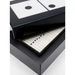 KARE Design Sonstiges & Zubehör Accessoires-Deko Objekt Domino Schwarz/Weis 14X5Cm