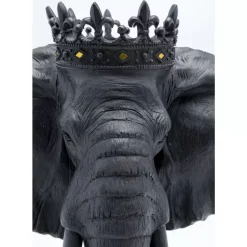 KARE Design Deko & Geschenkartikel-Deko Objekt Elephant Royal Schwarz 57Cm