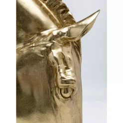 KARE Design Deko & Geschenkartikel-Deko Objekt Horse Face Gold 72Cm