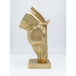 KARE Design Deko & Geschenkartikel-Deko Objekt Horse Face Gold 72Cm