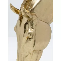 KARE Design Deko & Geschenkartikel-Deko Objekt Horse Face Gold 57Cm