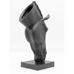 KARE Design Deko & Geschenkartikel-Deko Objekt Horse Face Schwarz 57Cm