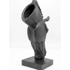 KARE Design Deko & Geschenkartikel-Deko Objekt Horse Face Schwarz 72Cm