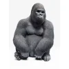 KARE Design Deko & Geschenkartikel-Deko Objekt Monkey Gorilla Side Medium Schwarz