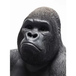 KARE Design Deko & Geschenkartikel-Deko Objekt Monkey Gorilla Side Medium Schwarz