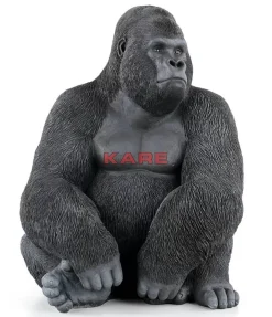 KARE Design Deko & Geschenkartikel-Deko Objekt Monkey Gorilla Side Xl Schwarz