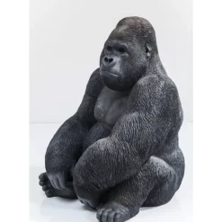 KARE Design Deko & Geschenkartikel-Deko Objekt Monkey Gorilla Side Xl Schwarz