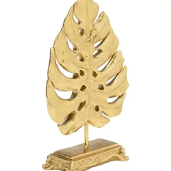 KARE Design Deko & Geschenkartikel-Deko Objekt Monstera Leaf Gold 26Cm