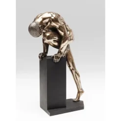 KARE Design Deko & Geschenkartikel-Deko Objekt Nude Man Stand Bronze 35Cm