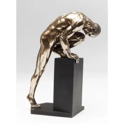 KARE Design Deko & Geschenkartikel-Deko Objekt Nude Man Stand Bronze 35Cm