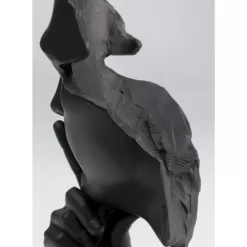 KARE Design Deko & Geschenkartikel-Deko Objekt Quiet Face Schwarz 31Cm