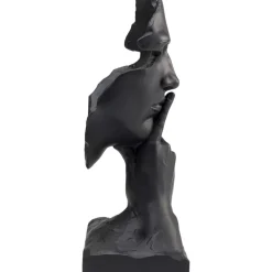 KARE Design Deko & Geschenkartikel-Deko Objekt Quiet Face Schwarz 31Cm