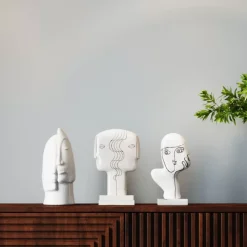 KARE Design Deko & Geschenkartikel-Deko Objekt Symmetric Face 28Cm