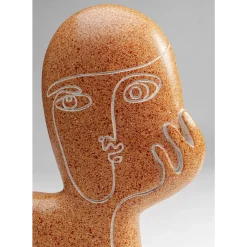 KARE Design Deko & Geschenkartikel-Deko Objekt Thought Braun 27Cm