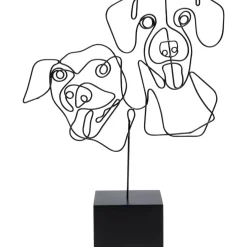 KARE Design Deko & Geschenkartikel-Deko Objekt Wire Dog Faces 38Cm