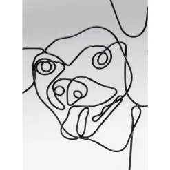 KARE Design Deko & Geschenkartikel-Deko Objekt Wire Dog Faces 38Cm