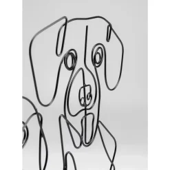 KARE Design Deko & Geschenkartikel-Deko Objekt Wire Dog Faces 38Cm
