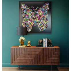 KARE Design Bilder-Deko Rahmen Farfalla 120X120Cm