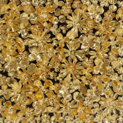 KARE Design Bilder-Deko Rahmen Gold Flower 60X60Cm