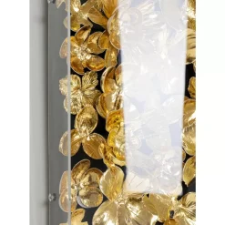 KARE Design Bilder-Deko Rahmen Gold Flower 60X60Cm