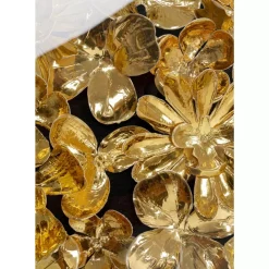 KARE Design Bilder-Deko Rahmen Gold Flower 60X60Cm