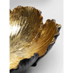 KARE Design Deko & Geschenkartikel-Deko Schale Flower Bloom Schwarz Gold O25Cm