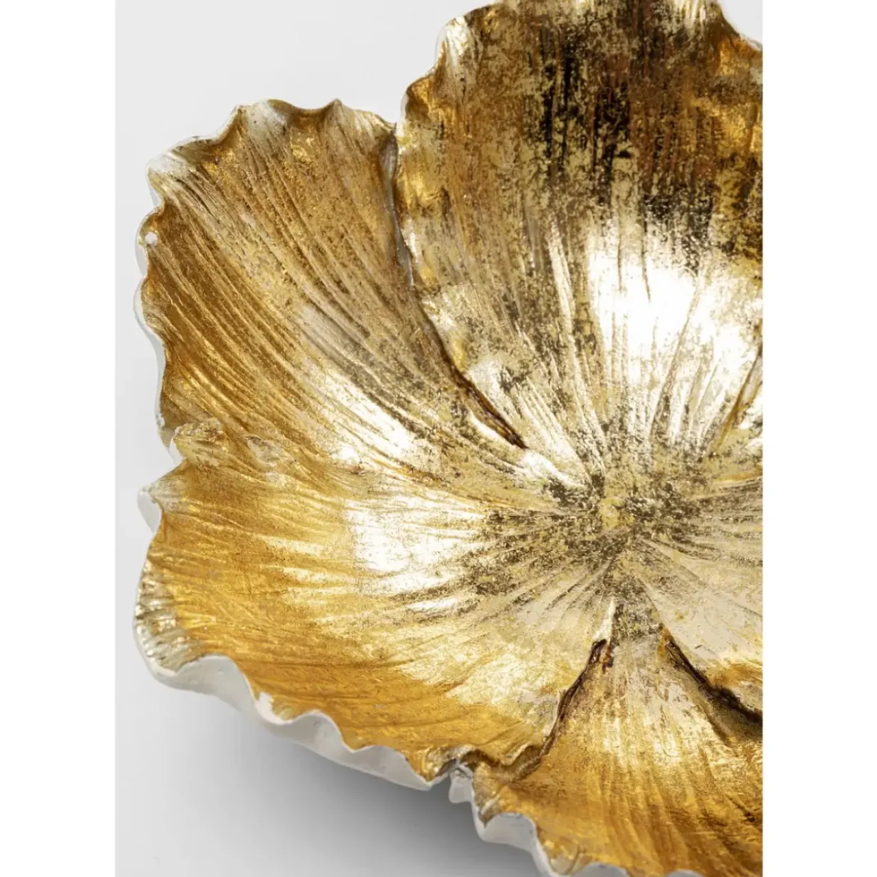 KARE Design Deko & Geschenkartikel-Deko Schale Flower Bloom Creme Gold O25Cm