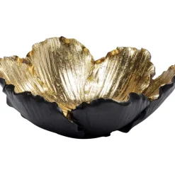 KARE Design Deko & Geschenkartikel-Deko Schale Flower Bloom Schwarz Gold O20Cm