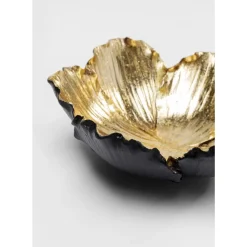 KARE Design Deko & Geschenkartikel-Deko Schale Flower Bloom Schwarz Gold O20Cm