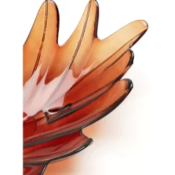 KARE Design Deko & Geschenkartikel-Deko Schale Leaf Rot 11Cm