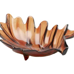 KARE Design Deko & Geschenkartikel-Deko Schale Leaf Rot 11Cm