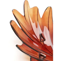 KARE Design Deko & Geschenkartikel-Deko Schale Leaf Rot 14Cm