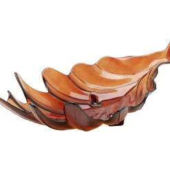 KARE Design Deko & Geschenkartikel-Deko Schale Leaf Rot 14Cm