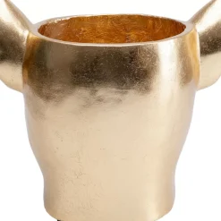 KARE Design Aufbewahrung & Ordnung-Deko Ubertopf Bulldog Gold