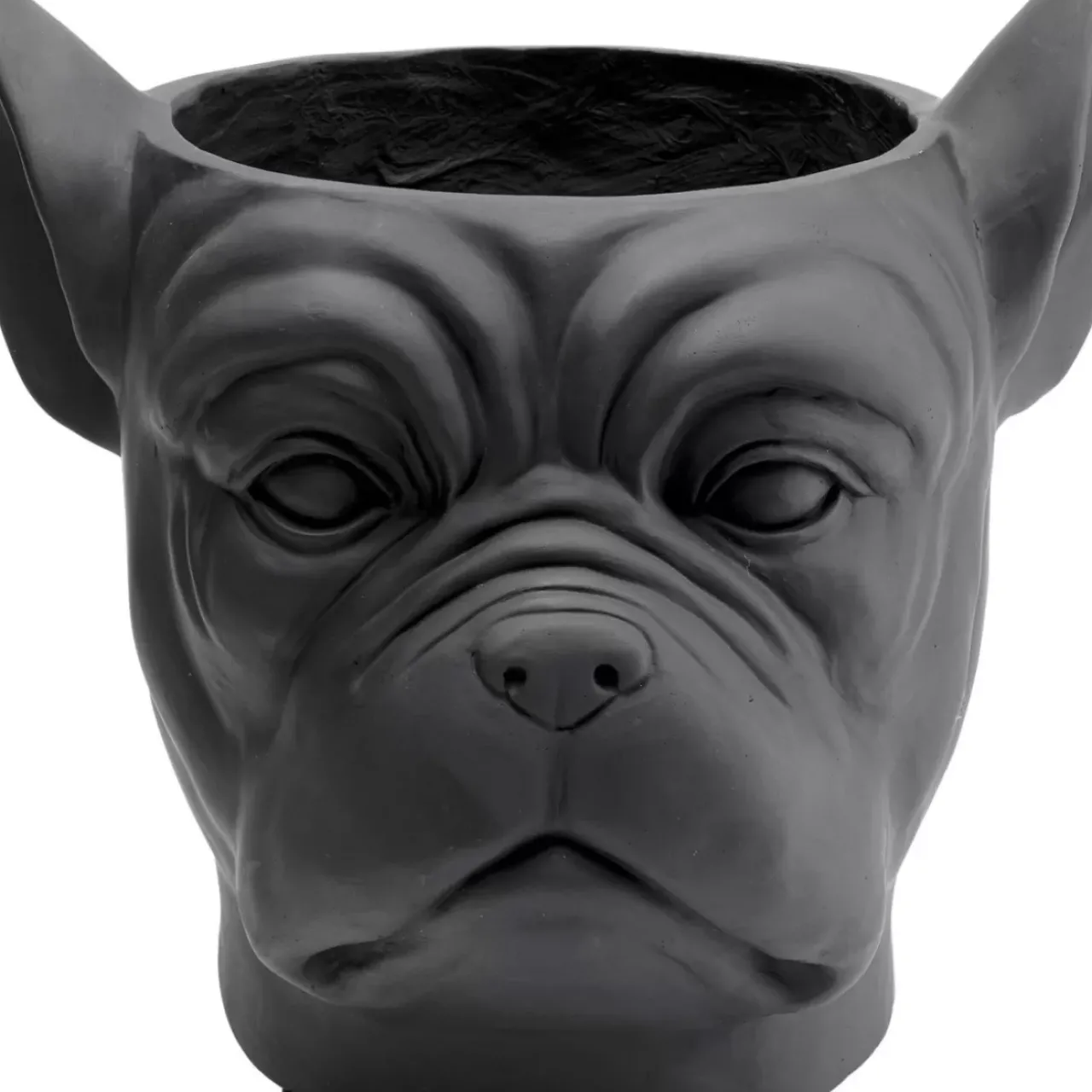KARE Design Aufbewahrung & Ordnung-Deko Ubertopf Bulldog Schwarz