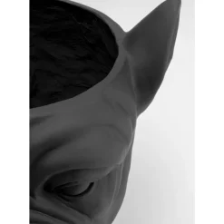 KARE Design Aufbewahrung & Ordnung-Deko Ubertopf Bulldog Schwarz