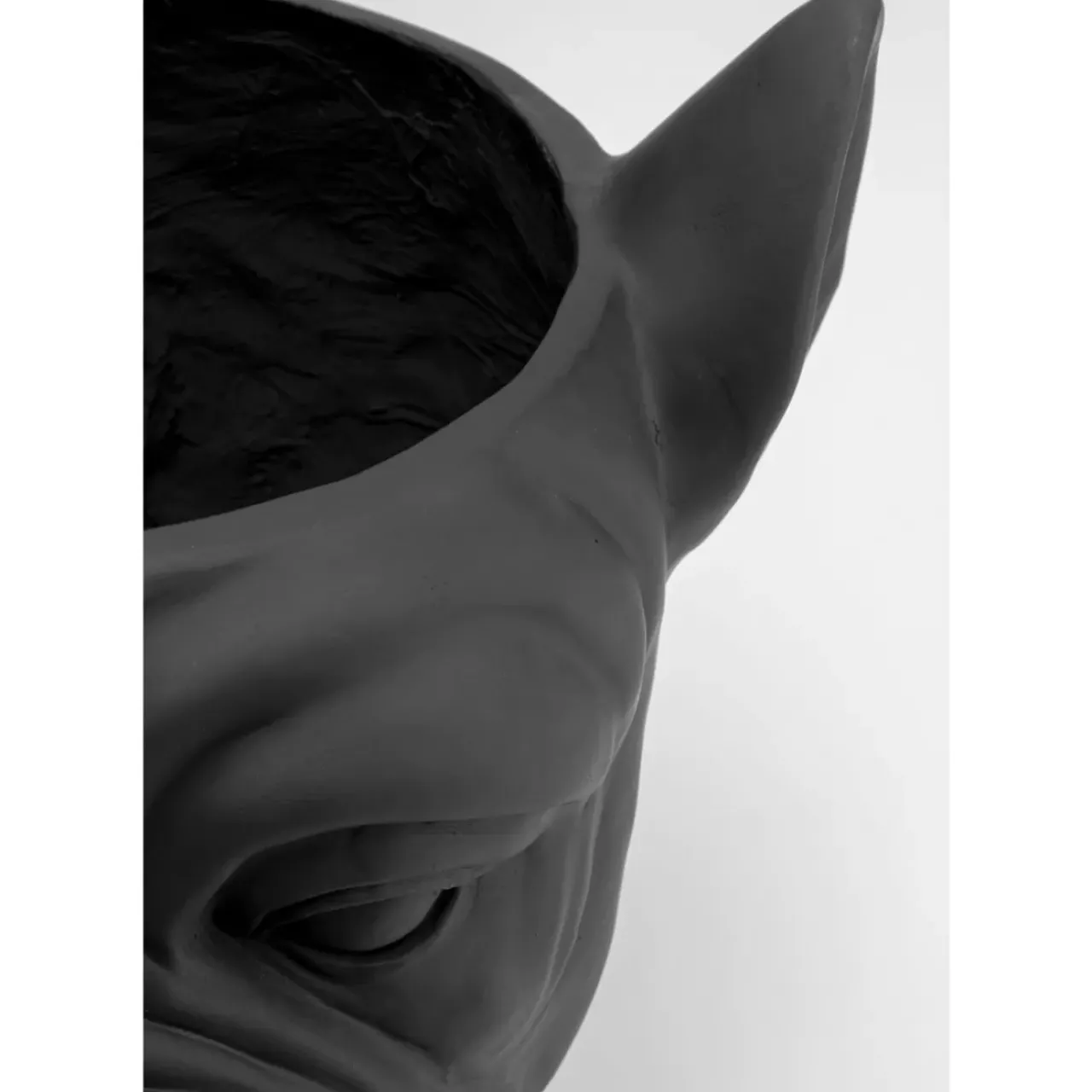 KARE Design Aufbewahrung & Ordnung-Deko Ubertopf Bulldog Schwarz