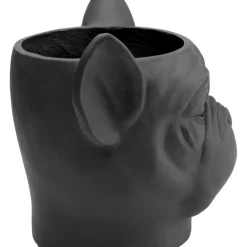 KARE Design Aufbewahrung & Ordnung-Deko Ubertopf Bulldog Schwarz
