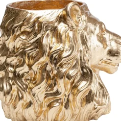 KARE Design Aufbewahrung & Ordnung-Deko Ubertopf Lion Gold