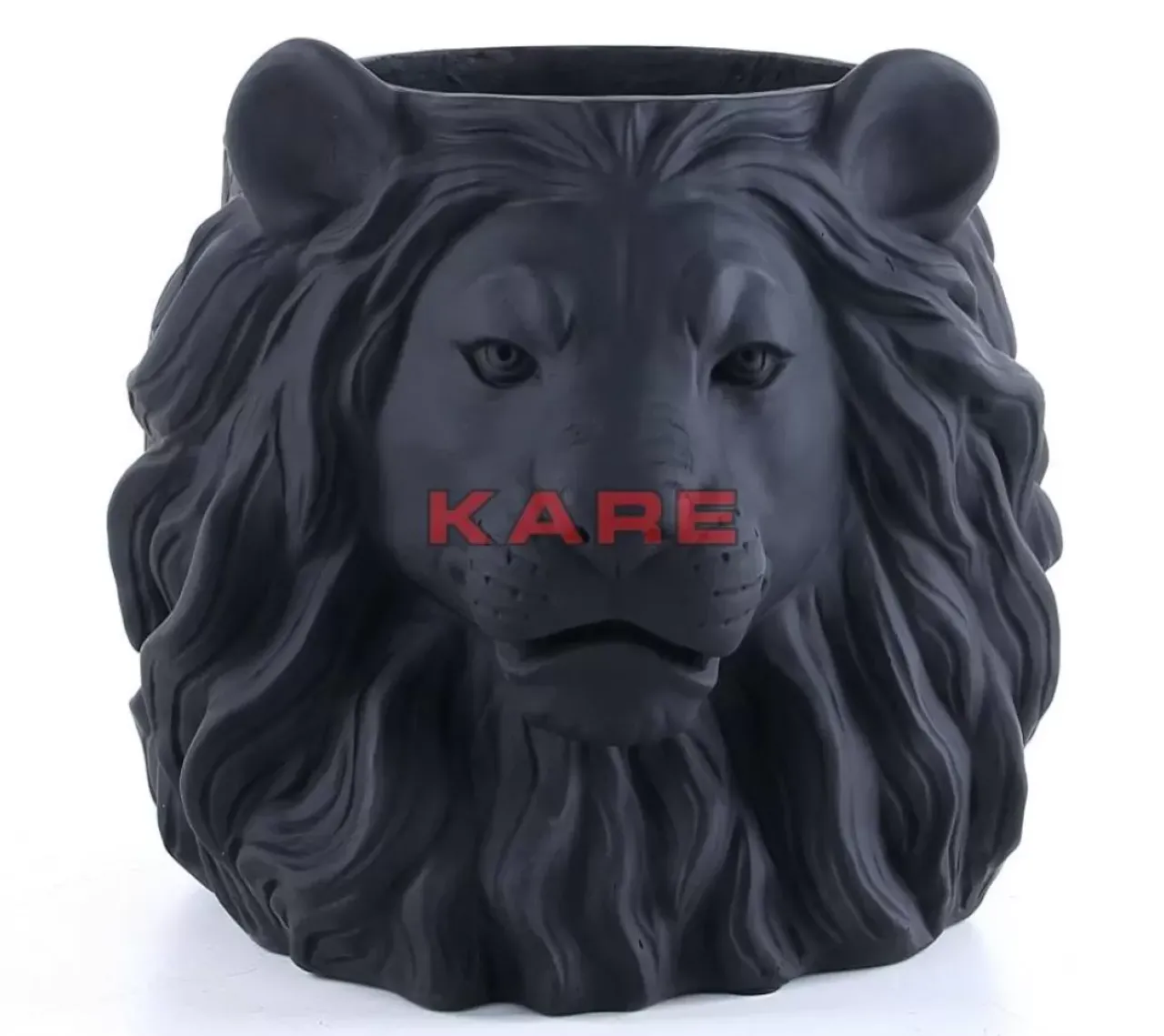 KARE Design Aufbewahrung & Ordnung-Deko Ubertopf Lion Schwarz