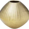 KARE Design Vasen-Deko Vase Sacramento Carving Champagner Gold 30Cm