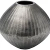 KARE Design Vasen-Deko Vase Sacramento Carving Silber Antik 30Cm
